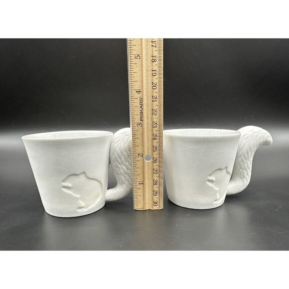 KINTO Mugtail Mugs Coffee Cup Squirrel 16239 Porcelain Candle Holder Japan White - Picture 10 of 11